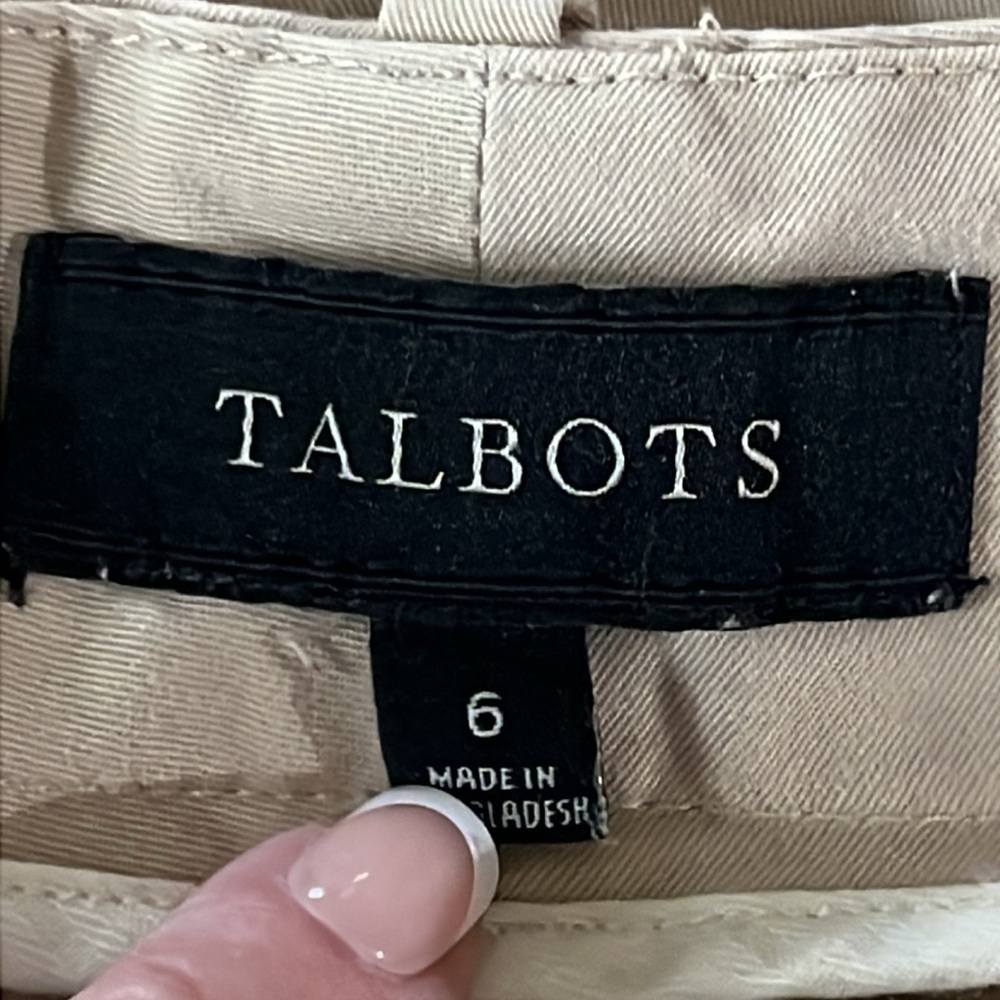 Talbots tan shorts size 6 - Picture 3 of 5